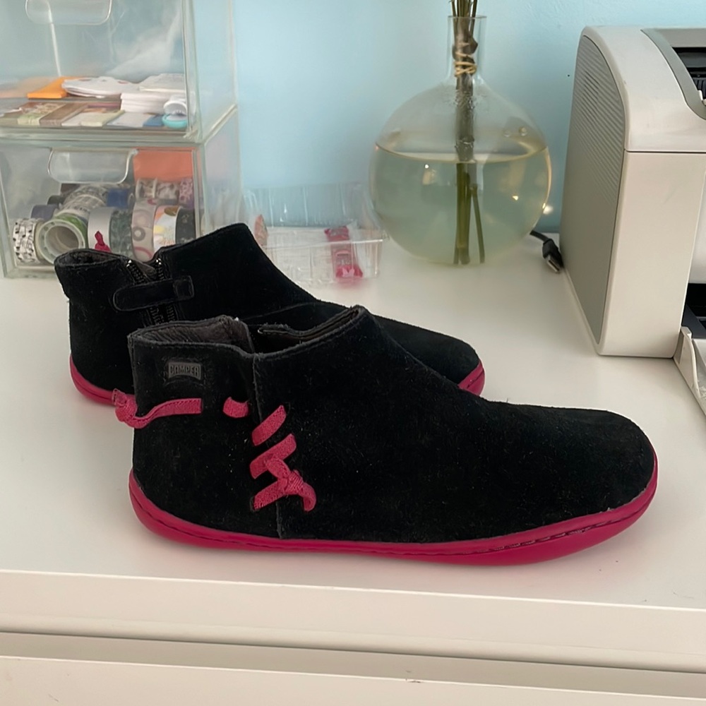 Camper Kids Suede Booties, Size 34